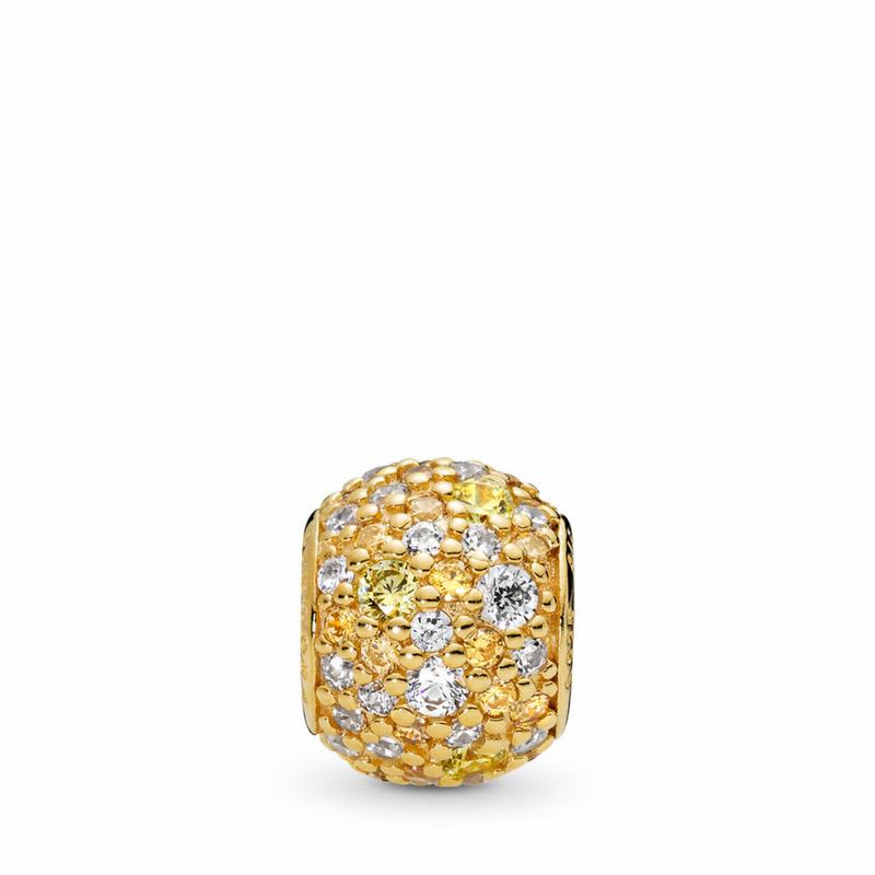 Pandora Shine™ Golden Mix Pavé Charm Gold Egypt RE2136498